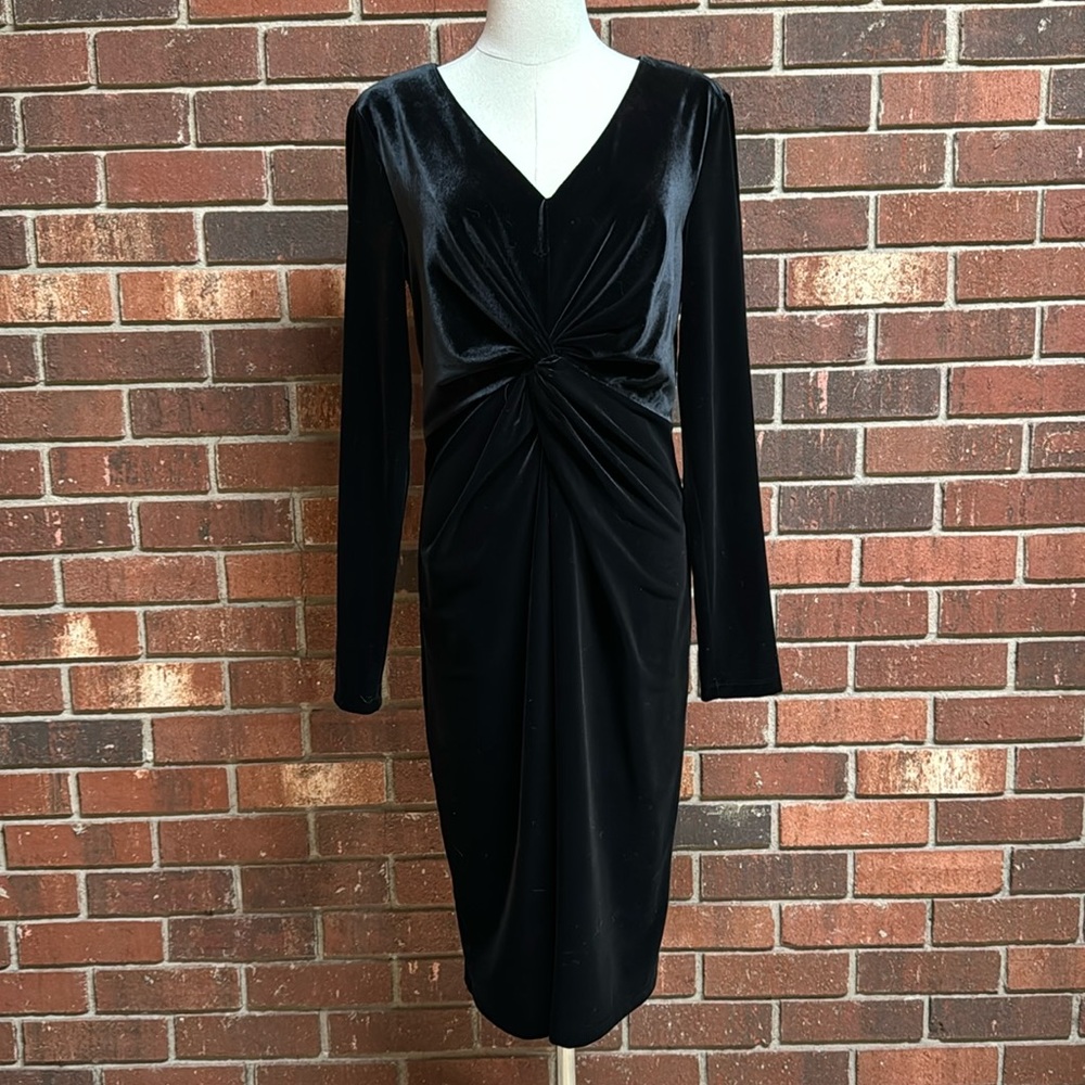 Brooks Brothers Black Velvet Dress